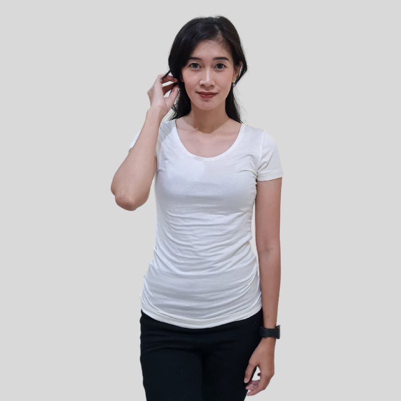 Kaos wanita lengan pendek branded hema ( 0353 )