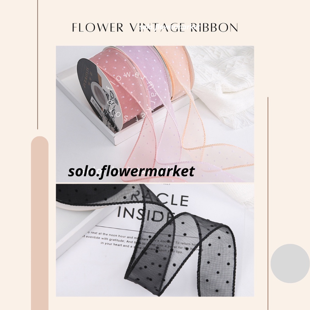 

1ROLL [15Y] PITA POLKADOT ORGANZA LEBAR 4CM PREMIUM DOTS PITA KADO GIFT BOUQUET DEKORASI KOREAN RIBBON DOT PATTERN PREMIUM ECER PITA KADO HAMPERS GIFT BOUQUET BUNGA BOW PITA HANDBOUQUET RIBBON BUKET BUNGA CRAFT BUKET WISUDA TERMURAH