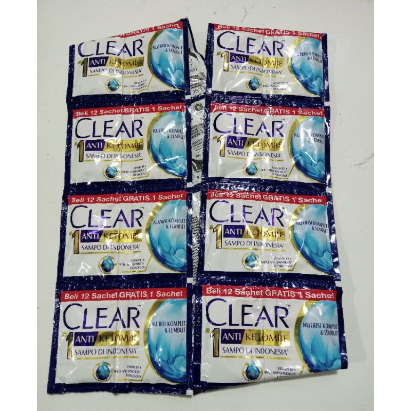 CLEAR shampo sachet