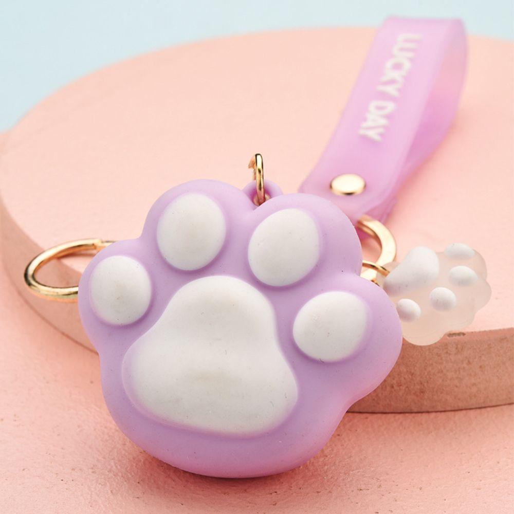 Lanfy Wanita Gantungan Kunci Fashion Unik Tas Sekolah Liontin Gantungan Kunci Mobil Silica Gel Anak Gaya Korea Key Rings