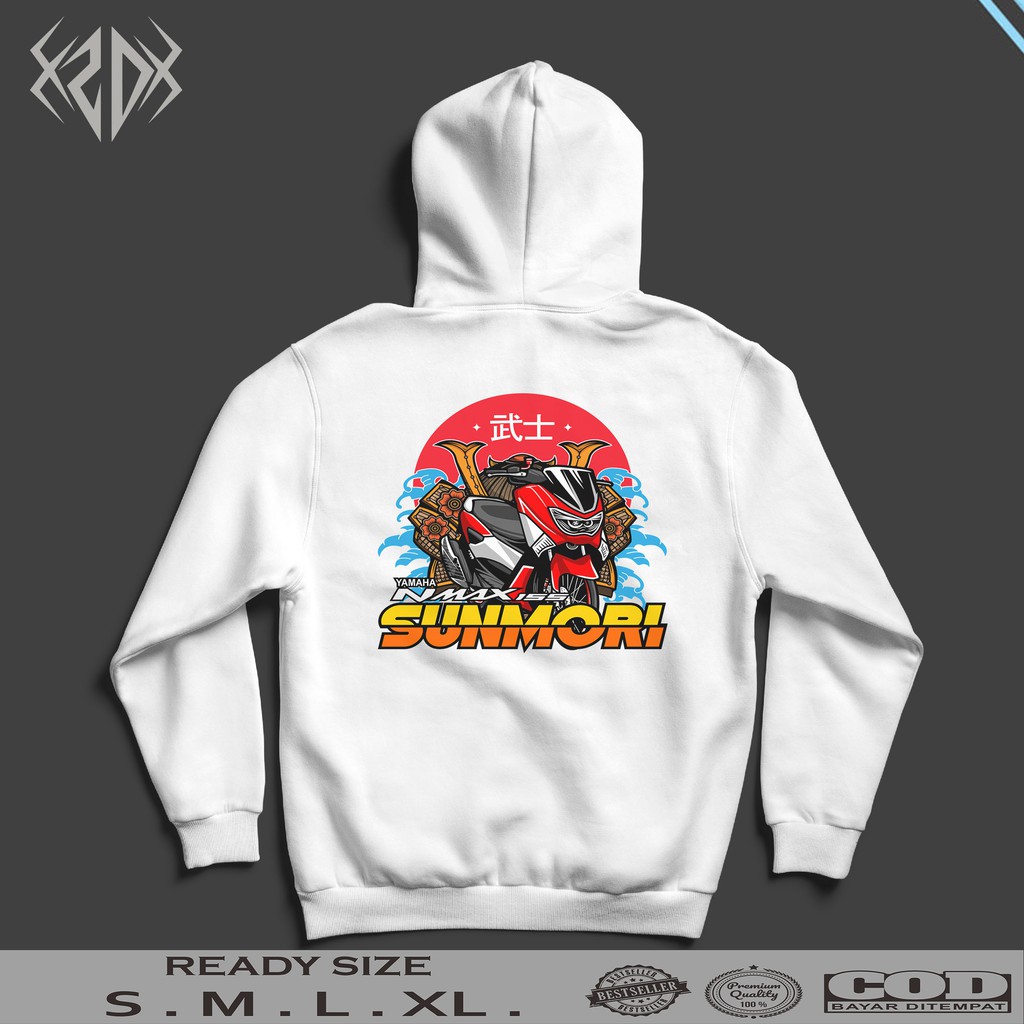 HOODIE SUNMORI INDONESIAN RIDER SERIES YAMAHA NMAX / JAKET PRIA / HODDIE PRIA / JAKET KEREN /