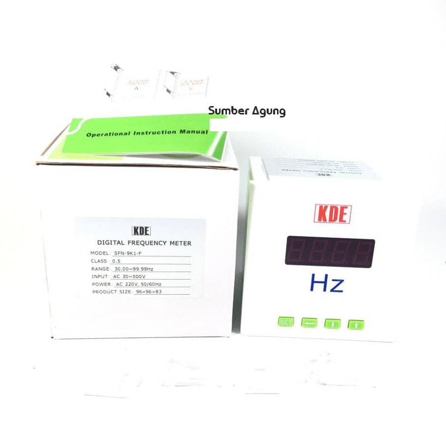 Digital Frequency Meter HZ Merk KDE Model SFN-9K1-F 30.00-99.99Hz
