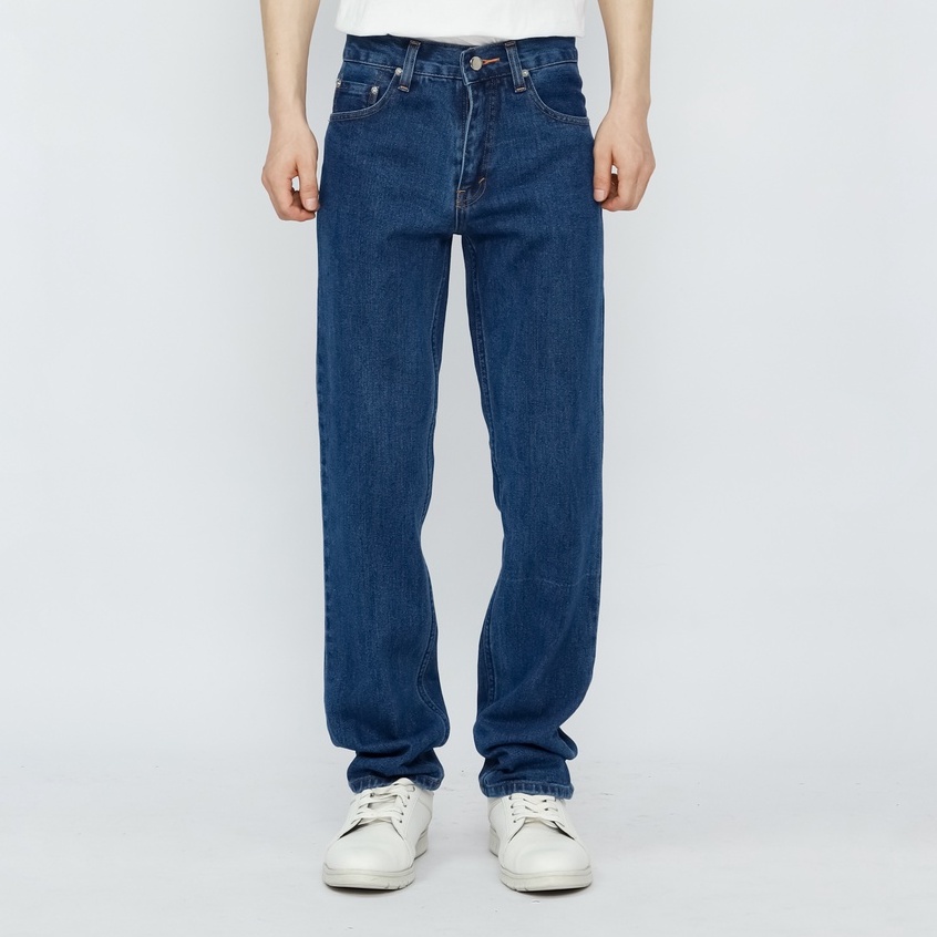 Fathco - Celana Jeans Reguler Basic Blue Wash