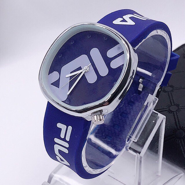 F86 JAM TANGAN FASHION RUBBER FL WANITA/PRIA TALI KARET