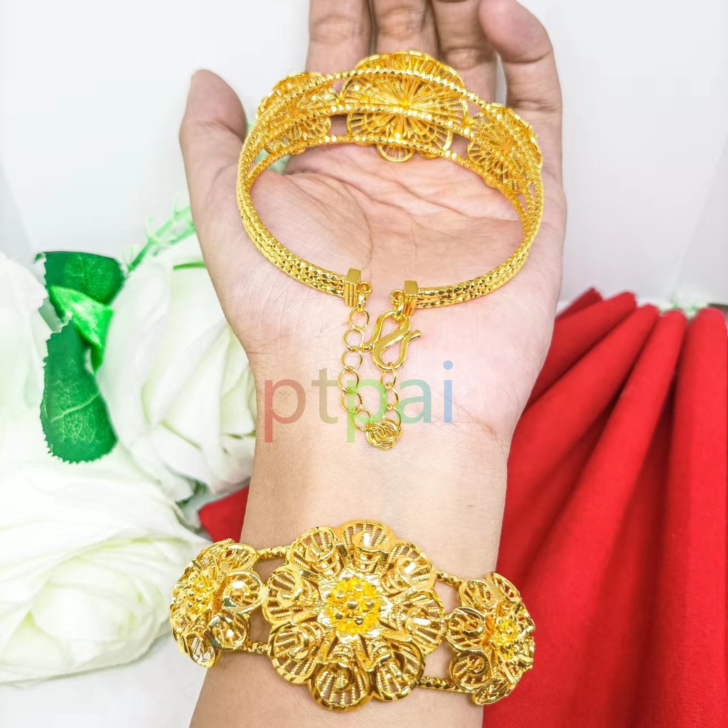 Gelang tangan Keroncong terbaru bunga xuping fashion perhiasan bangle