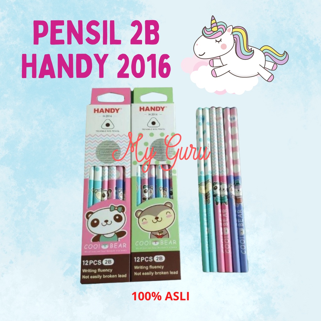 

[PAK] PENSIL / PENCIL 2B HANDY 2016 / 2017 / 2018 / 2019 / 2020 / 2021 / 2022 / 2023 (ISI 12 PIECES)