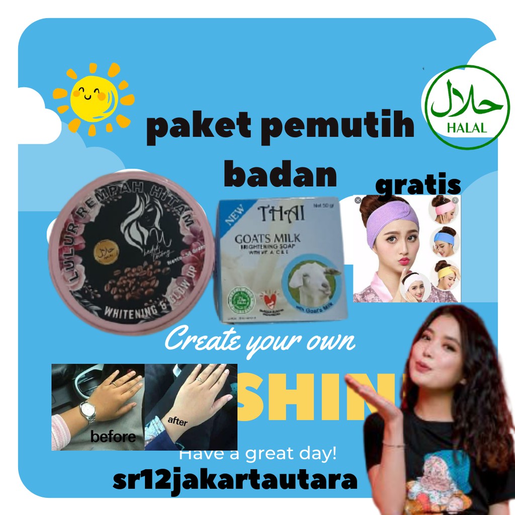 Lulur Hitam Pemutih Badan Lulur Rempah Scrub Badan PAKET SABUN PEMUTIH LULUR PEMUTIH BADAN AMPUH