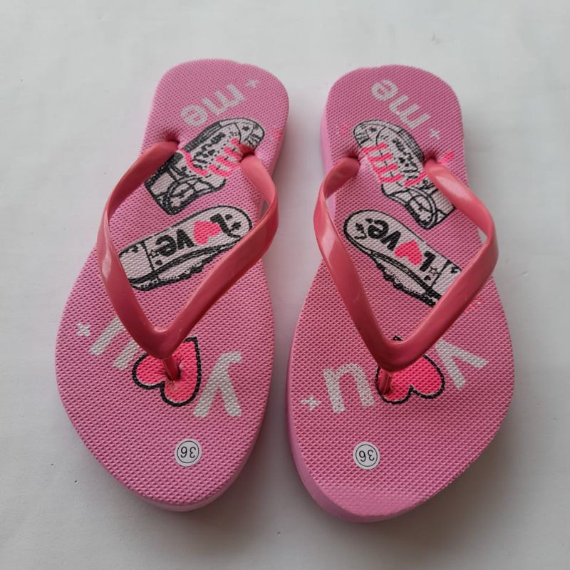 Sandal Jepit Motif Sablon Hello Kitty