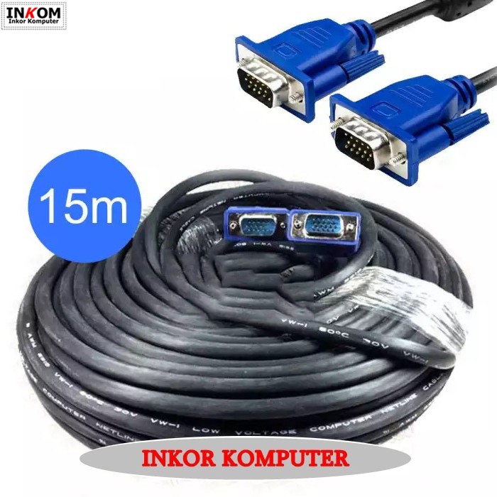 Kabel Konektor VGA  15 Meter