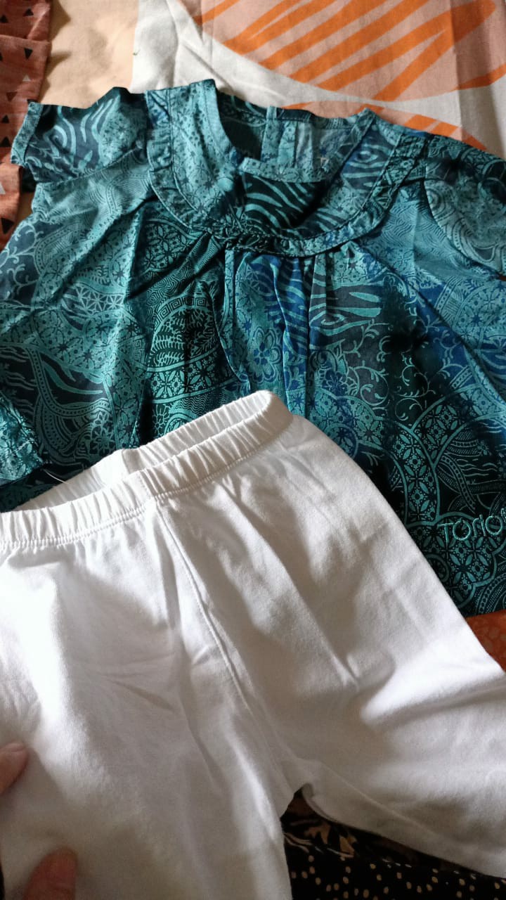 Torio Smart Casual Batik Legging Set - Baju Setelan Batik Anak Perempuan