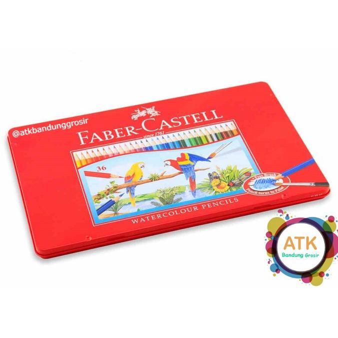 

(BISA COD) Pensil Warna Faber Castell 36 Water Colour Tin case 115937 Kaleng TERBATAS Kode 308