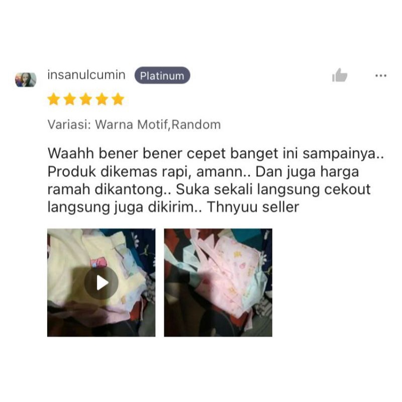 1/2 Lusin Gerita bayi | Perlengkapan bayi baru lahir Grito bayi | Gurita bayi baru lahir | Gurita bayi motif polos isi 1 lusin | Gurita baby baru lahir | Gurita bayi tali