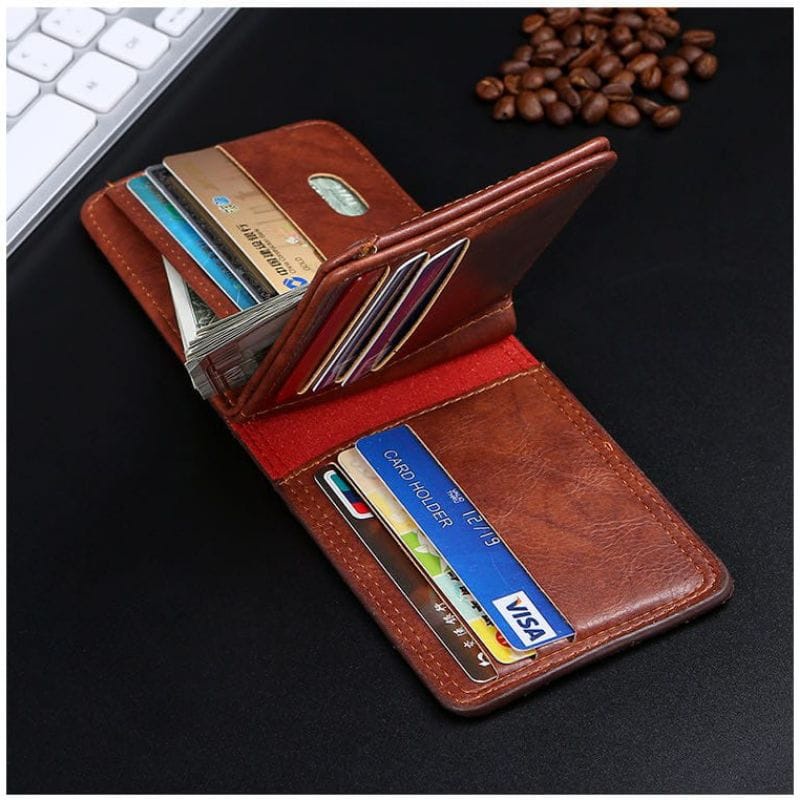 ( GS ) DOMPET PRIA / DOMPET LIPAT PRIA DOMPET KULIT DESIGN KANCING