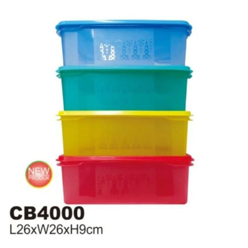 Toples segi Kotak makan Twinpan CB4000