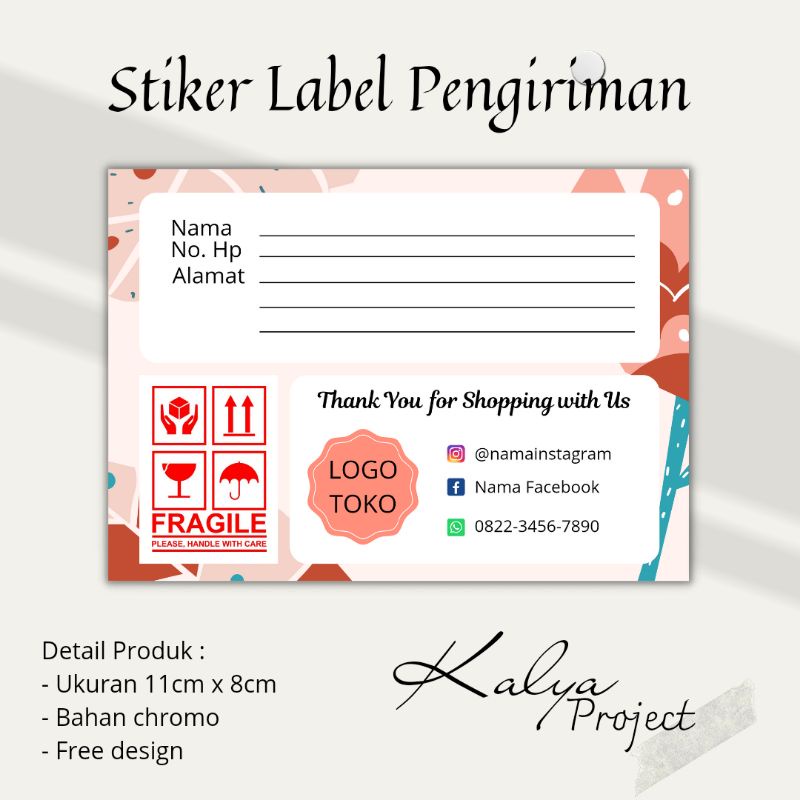 

Stiker Label Pengiriman Olshop / Stiker Pengiriman / Stiker Pengiriman Fragile