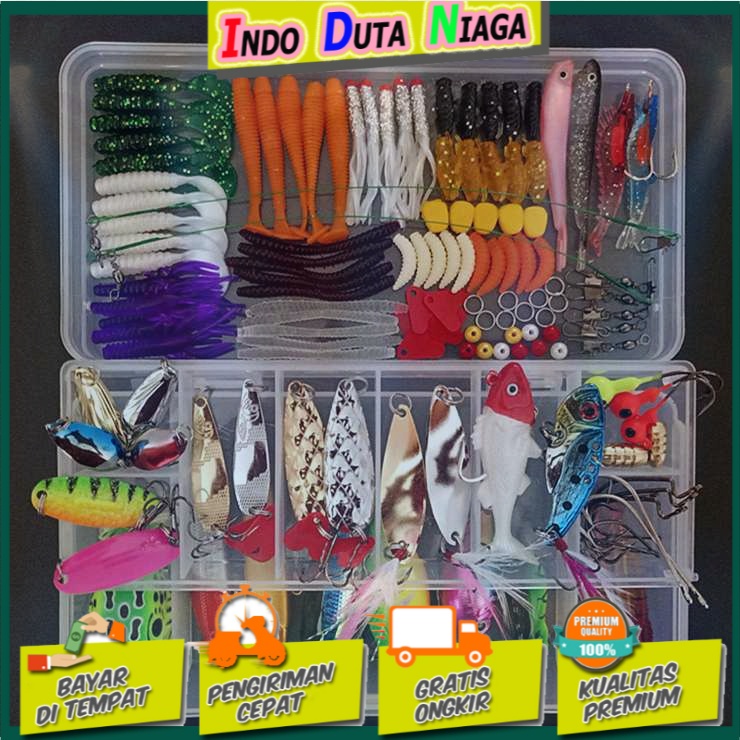 LIXADA Umpan Pancing Ikan Set Fishing Bait Kit 140PCS - DWS250-E