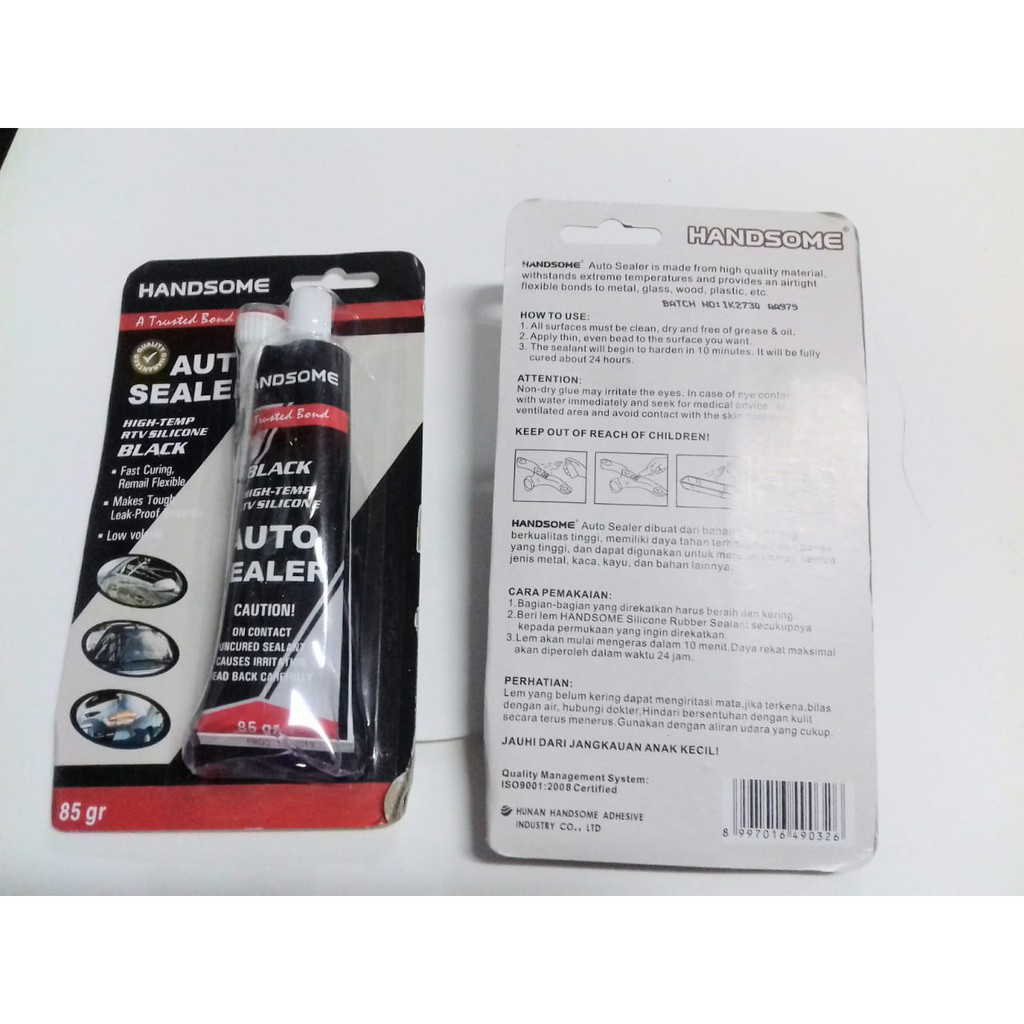 LEM AUTO  SEALER  HITAM SILICONE  SEALANT  LEM KACA  RUBBER  BESAR