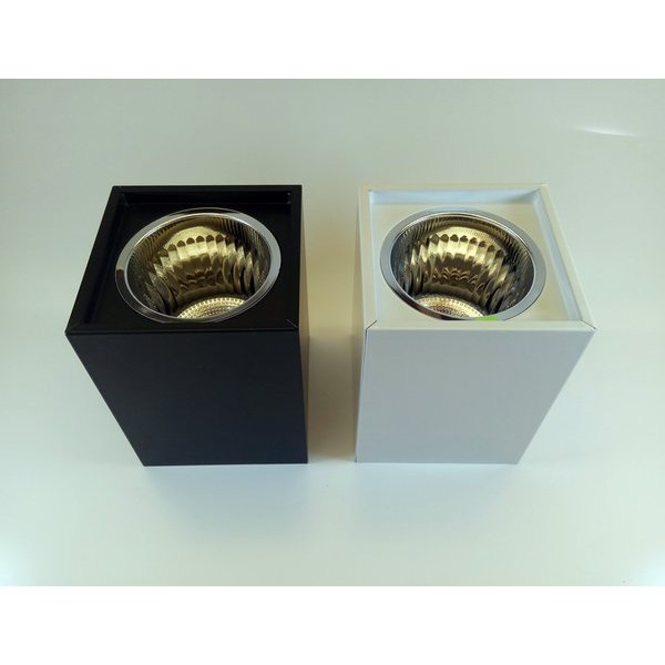 DOWNLIGHT OUTBOW KOTAK 4" INCH LAMPU PLAFON KOTAK 4 INCH - Hitam Putih