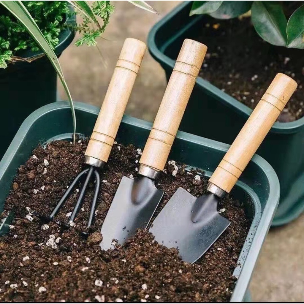 (BOW) Peralatan Berkebun Mini Sekop Set Peralatan Cangkul Garden Ukuran Kecil