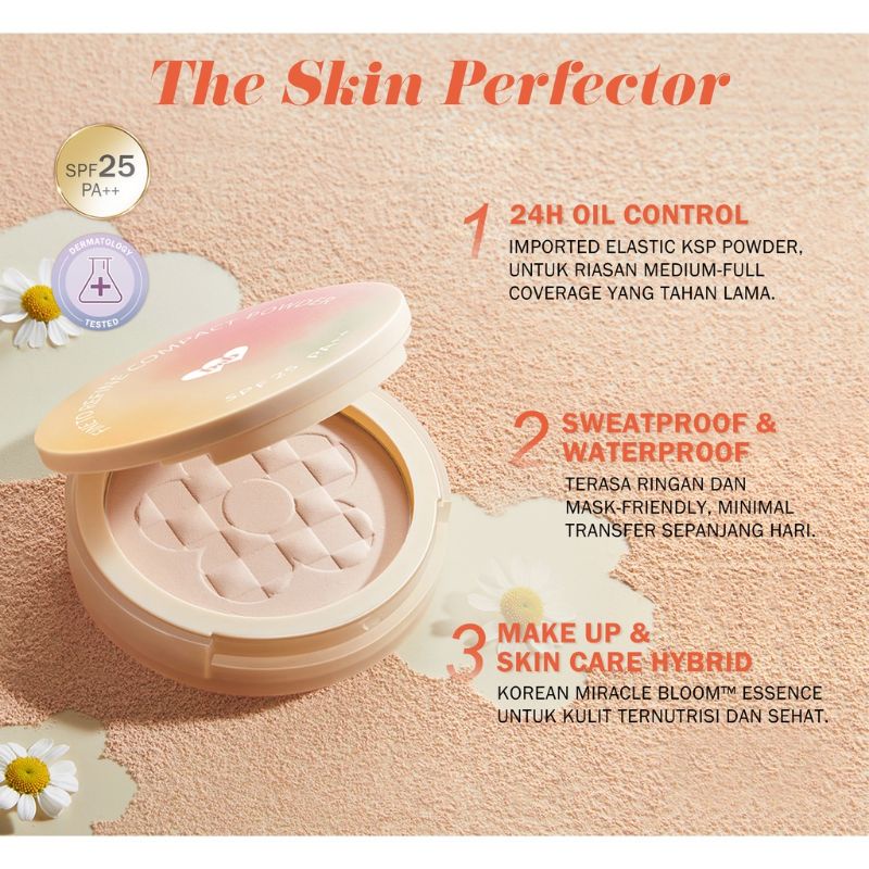 BNB Barenbliss Korean Bloomatte Fine To Refine Compact Powder / 24H Oil Control / Bedak Padat