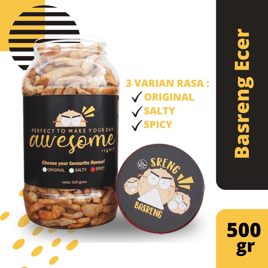 

Sreng! Basreng 500 gram (Baso Goreng ikan) cemilan oleh oleh Surabaya ready stock cemilan