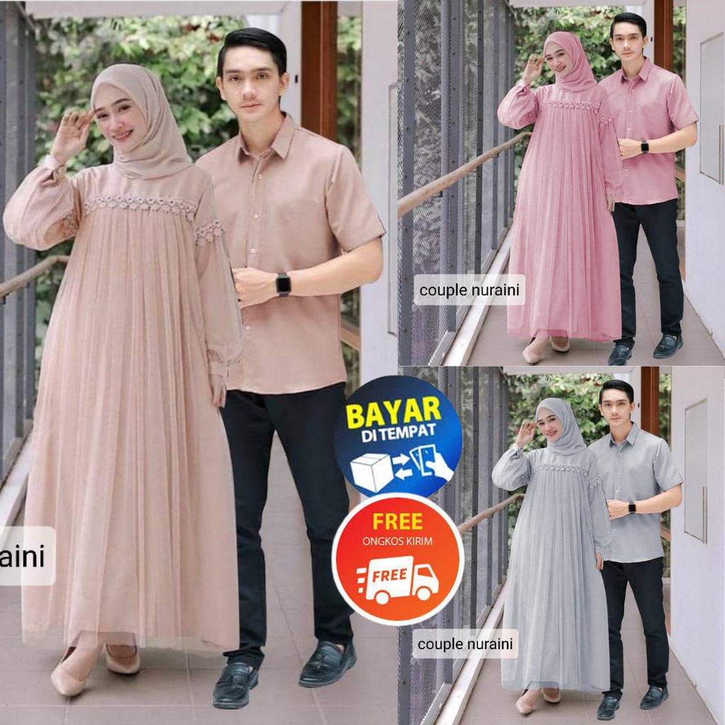 Busana Muslim Keluarga Coupe Modern Baju Gamis Wanita Terbaru 2021 Tile Brukat Baju Gsmis Terbaru 20
