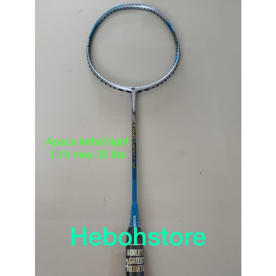 Raket badminton APACS NEW LETHAL LIGHT 1.10 6U G2 original