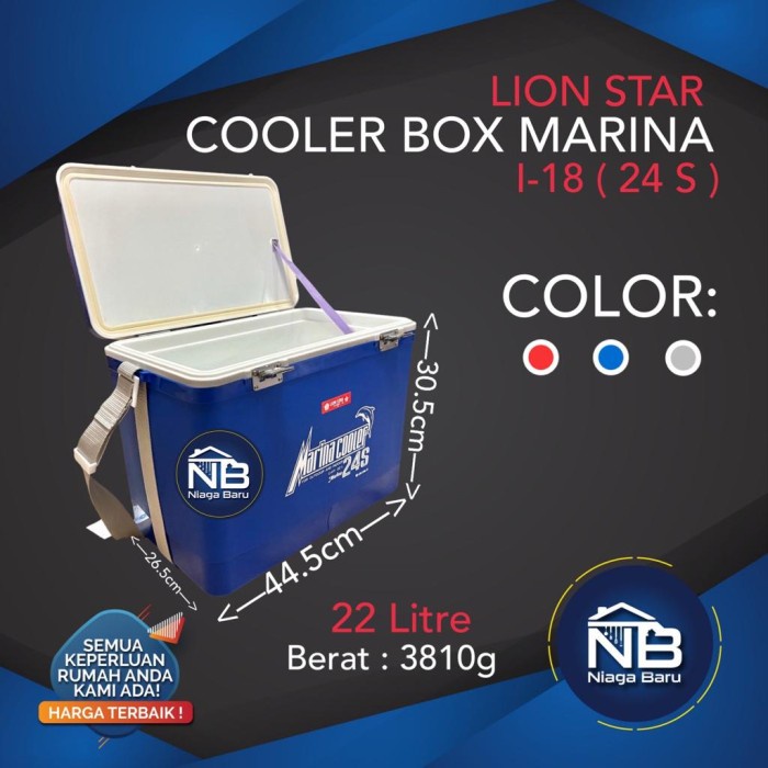Marina Cooler Box 24S 22Liter