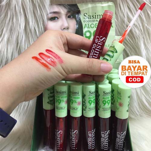 Liptint Sasimi Aloe Vera EMBROSE 99% Lip Tint Lip Gloss Lipgloss