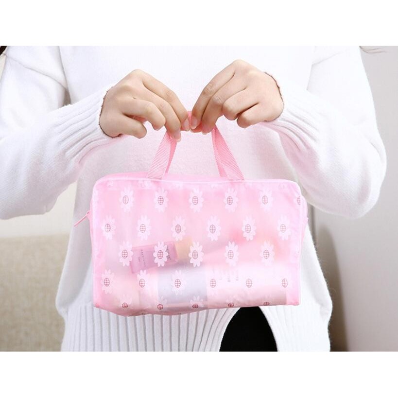 TAS MAKEUP Travel / Pouch Kosmetik Waterproof Lucu Cosmetic Bag KOREA