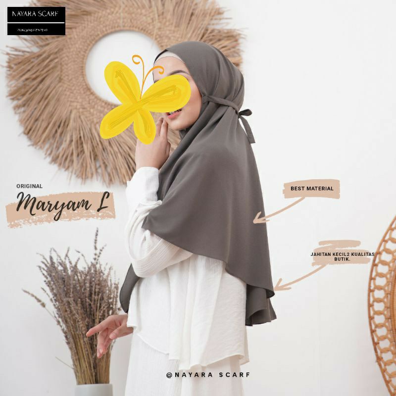 Bergo Maryam Size L by Nayara Scarf