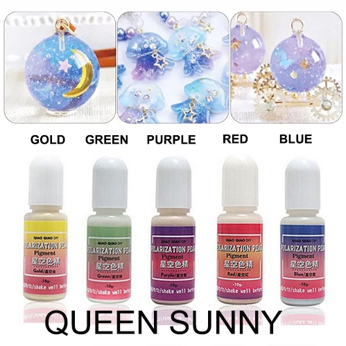 

PIGMENT RESIN DREAM STARRY SKY (Membuat Langit Bintang Berwarna) PEWARNA RESIN Cat Resin Colour Polarization Pearl Dye Pigment