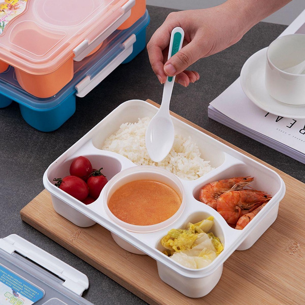 [Elegan] Kotak Makan Siang Microwave Portable Microwavable Plastic Food Container