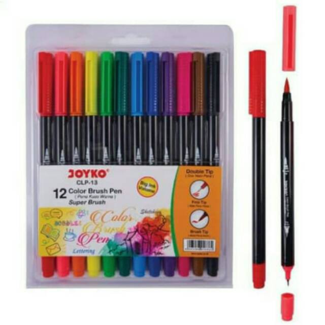 

Color Brush Pen Joyko CLP-13 Spidol Super Brush