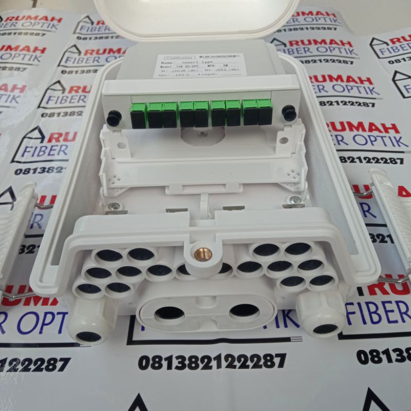 odp 16 core lengkap box spliter 1:8 SC APC/ODP MINI 16C