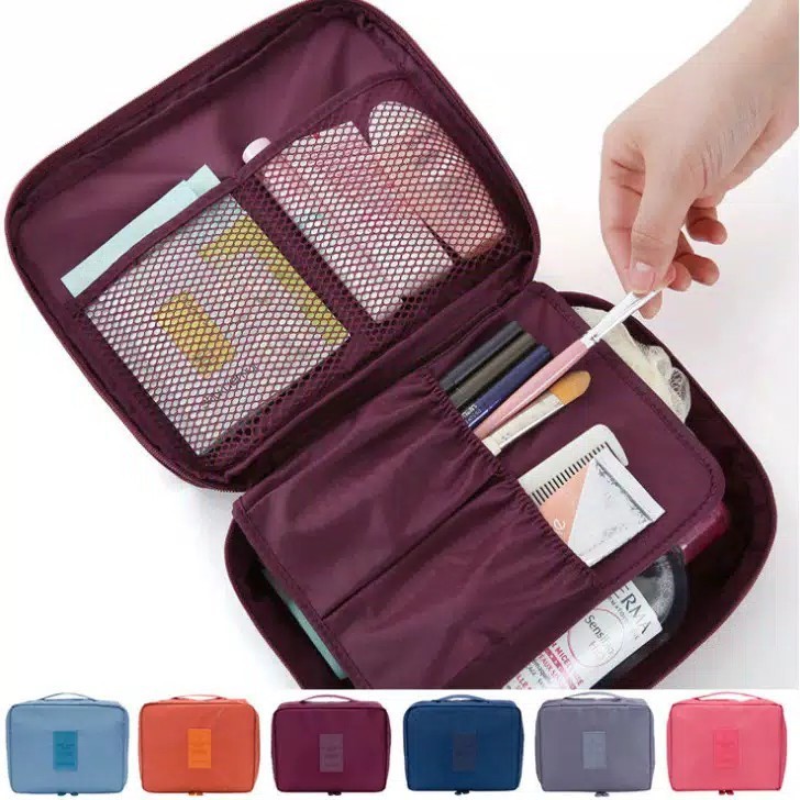 pouch organizer travel tas kosmetik travel organizer TRV