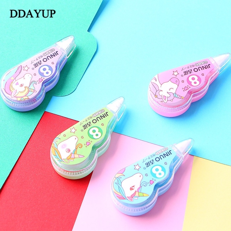 1 Buah Penghapus Tip-Ex Roll Kertas Mini Karakter Lucu Manis Imut Cantik Unicorn UNIK Correction Tape FANCY AESTHETIC MINIMALIS PELAJAR