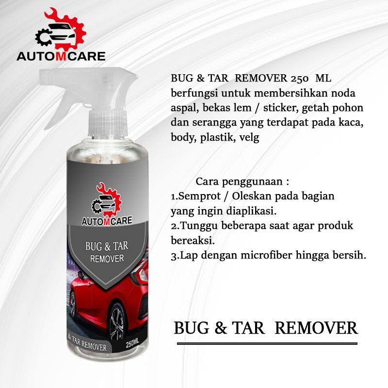 Bug &amp; TAR REMOVER - Pembersih Aspal - AUTOMCARE - Pembersih Sticker - 250 ML