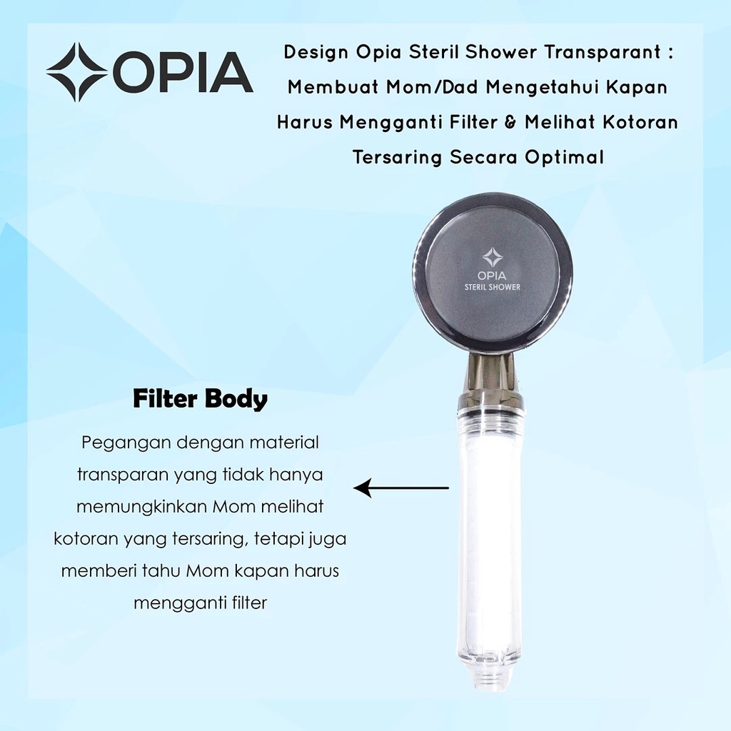 Opia Shower Filter Head Set