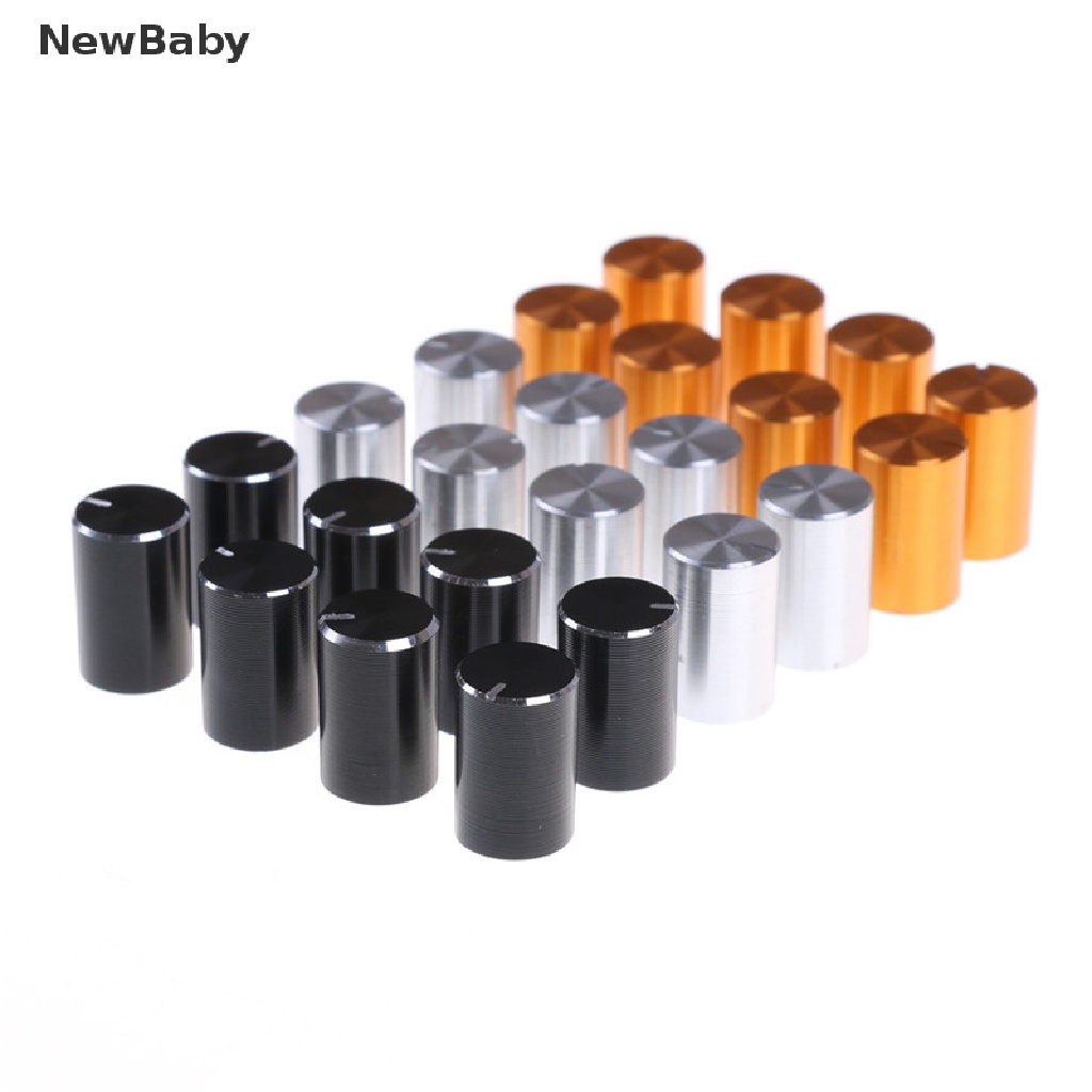 Newbaby 8pcs Kenop Kontrol Volume Potentiometer Bahan Aluminum Ukuran 10x15mm Diameter 6mm