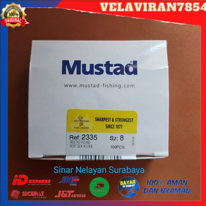 [[BISA COD]] Kail mata pancing Mustad no 8 cap kunci 2335