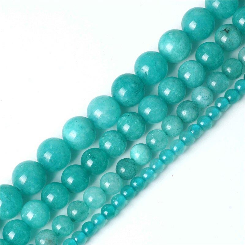 Gelang Batu Natural Blue Jade 8Mm