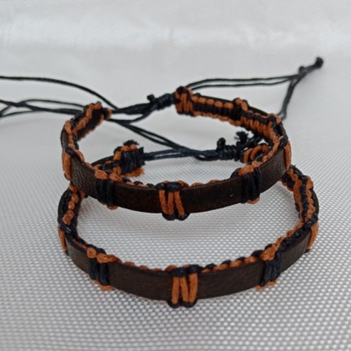 Gelang Murah - Gelang Tali Kulit Coklat..