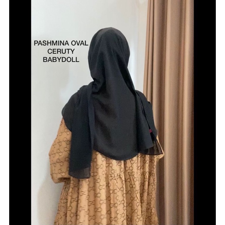 40 WARNA PASHMINA OVAL CERUTY BABYDOLL PASMINA OVAL