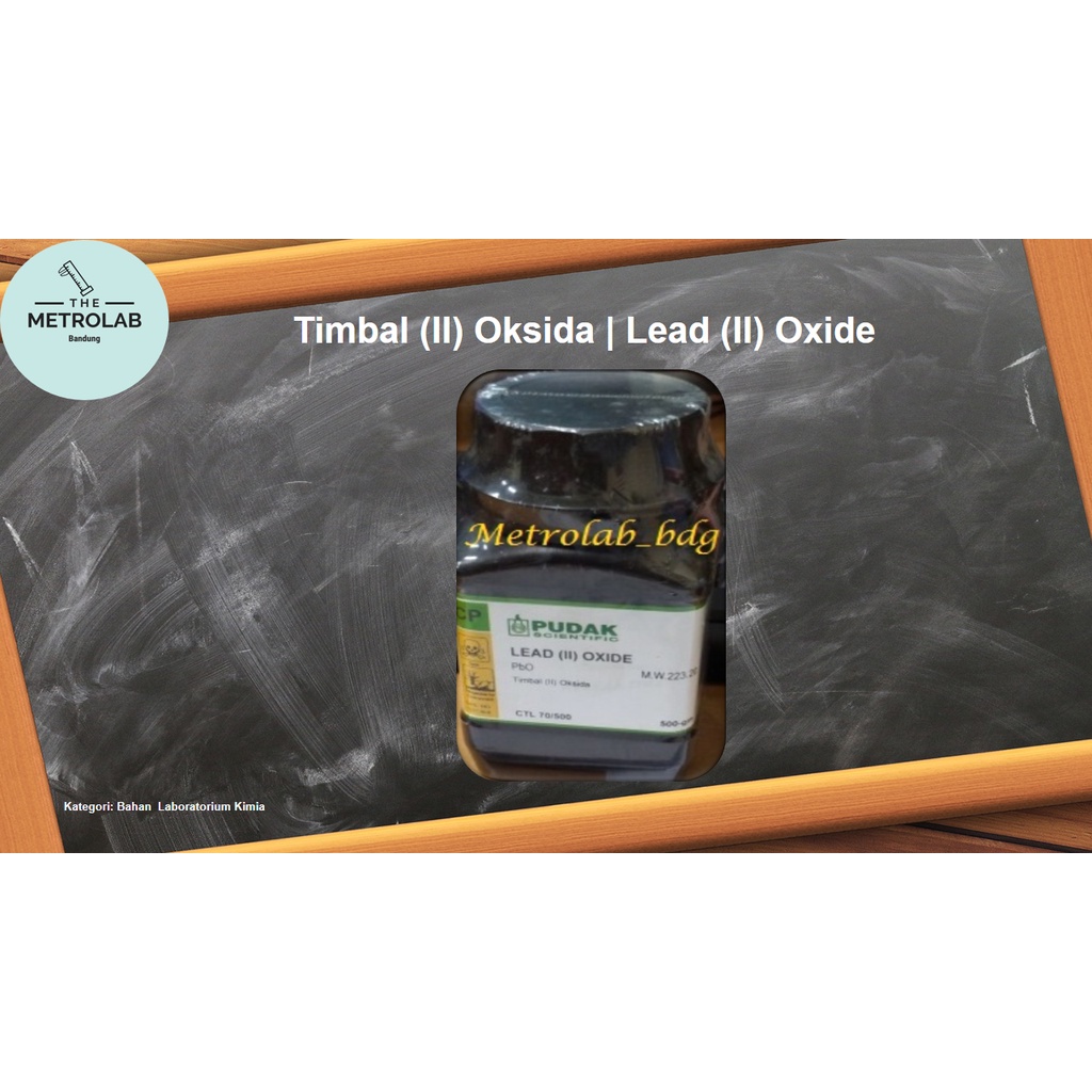 Timbal (II) Oksida | Lead (II) Oxide | PbO | 500 gram