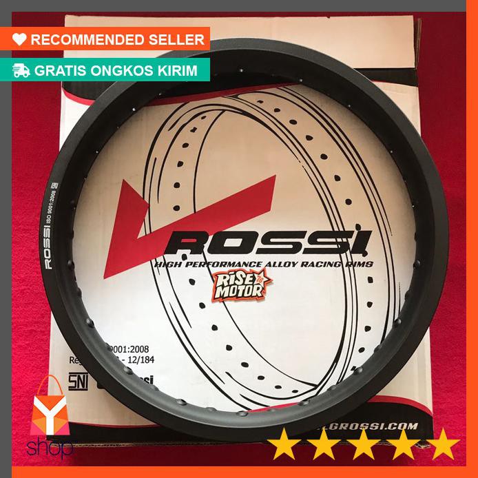 BAGUS BUKTIKAN ! Velg Rosi Ring 18 uk 185 Hitam