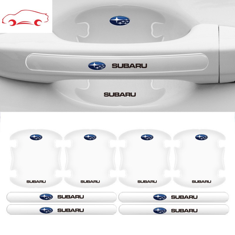 Stiker Pelindung Gagang Pintu Mobil Universal Invisible Untuk Subaru Xv Forester Brz Wrx Sti Levorg Outback