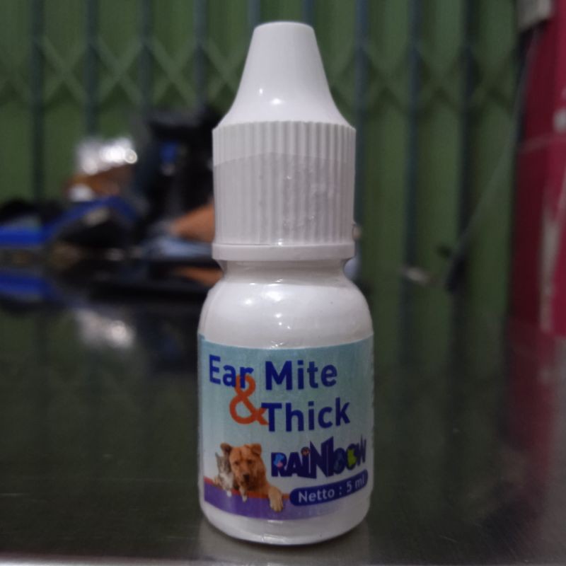 Rainbow obat Tetes Kutu Telinga 5ml Ear Mite Kucing Anjing Kelinci