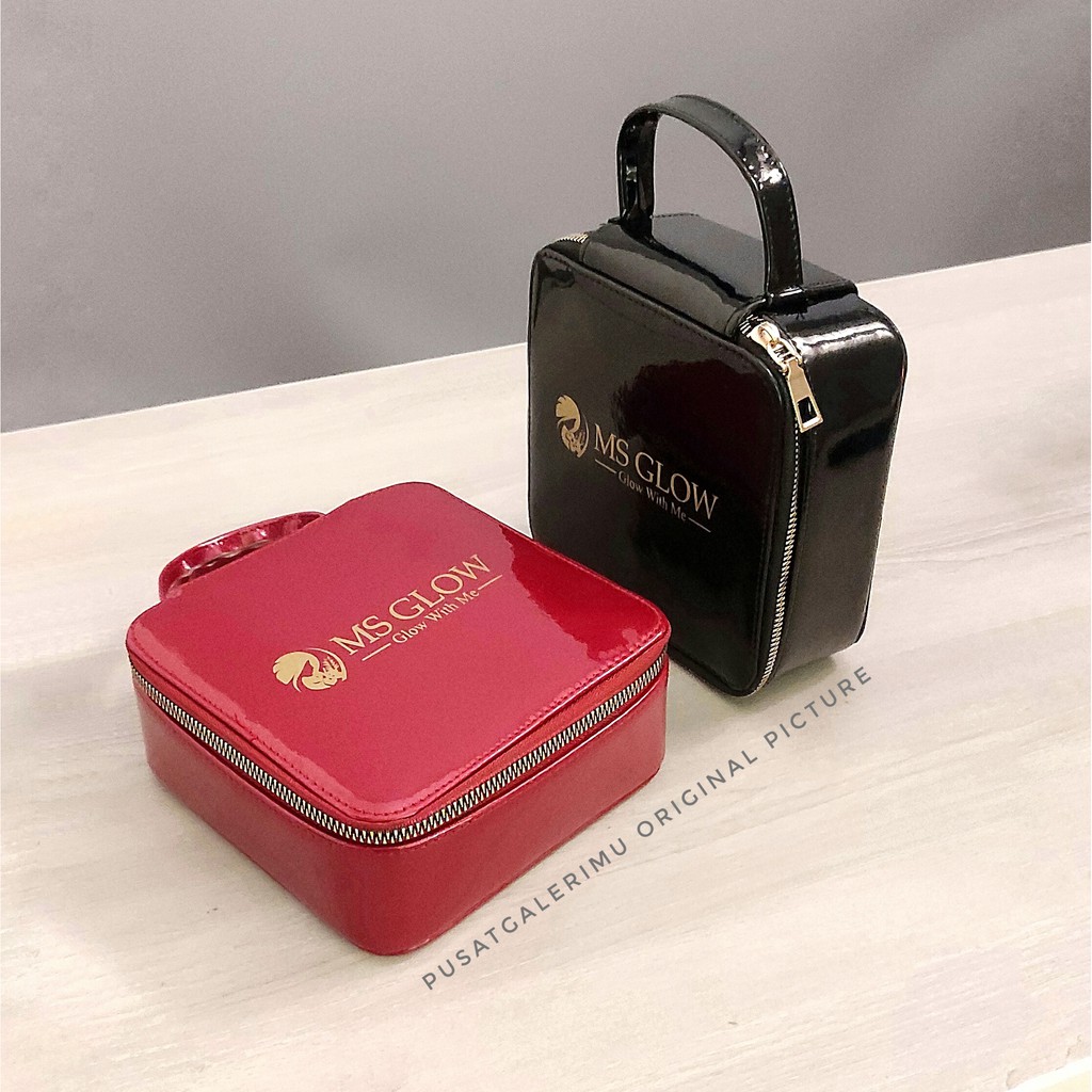 Tas Kosmetik Box MakeUp Ms Glow Glossy Luxurious Looks