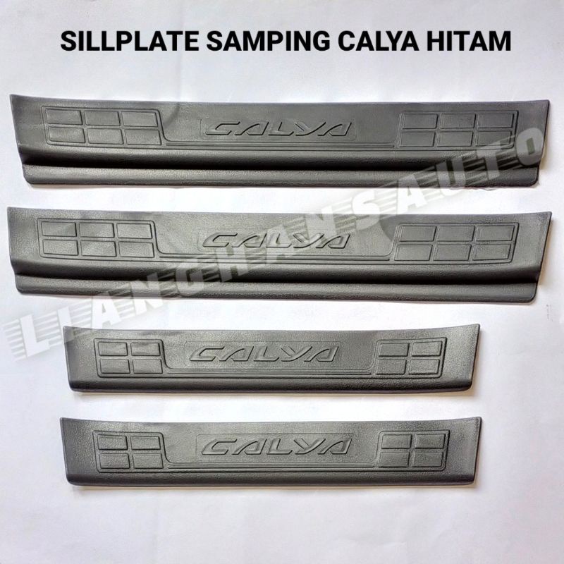 SILLPLATE INJAKAN SAMPING MOBIL TOYOTA CALYA HITAM PLASTIK ABS